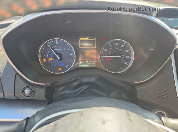 JF2GTAMC6K8201388 2019 SUBARU CROSSTREK Black ხელსაწყოთა პანელის ხედი