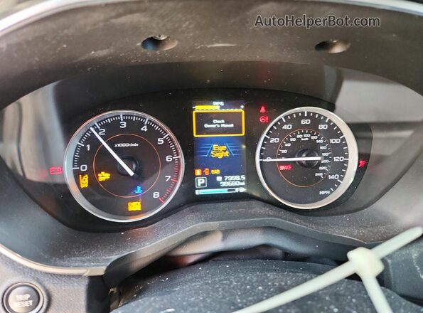 JF2GTAMC6K8241549 2019 SUBARU CROSSTREK Gray Սարքավորումների վահանակի տեսք