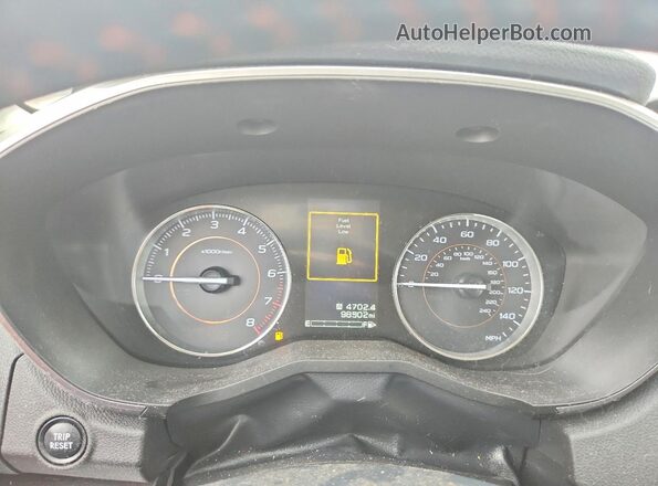 JF2GTAMC7K8270123 2019 SUBARU CROSSTREK White ხელსაწყოთა პანელის ხედი