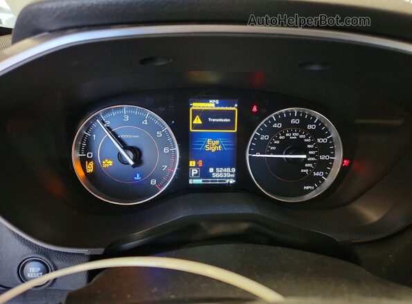 JF2GTAMC8JH210673 2018 SUBARU CROSSTREK White Սարքավորումների վահանակի տեսք