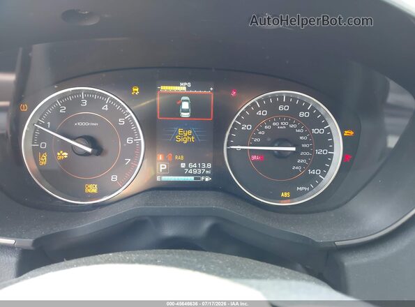 JF2GTAMC9K8364701 2019 SUBARU CROSSTREK Blue Vista de los asientos traseros