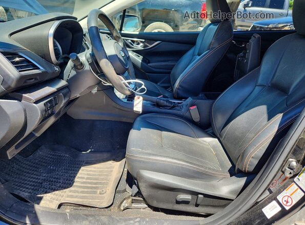 JF2GTAMC9K8366982 2019 SUBARU CROSSTREK Black წინა სალონის ხედი