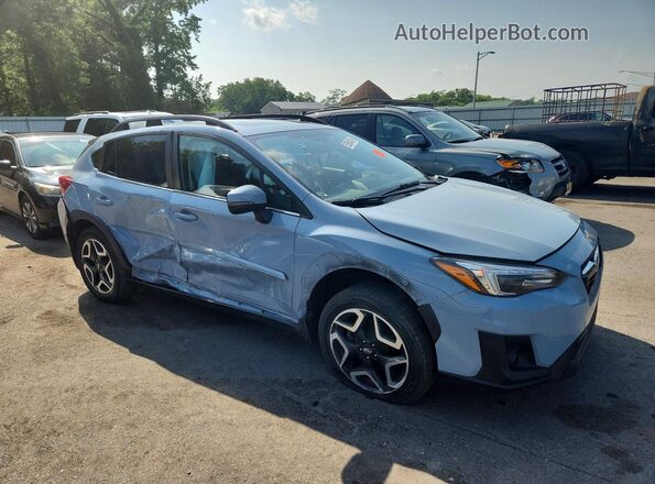 JF2GTANC0KH202499 2019 SUBARU CROSSTREK Blue Delantero derecho