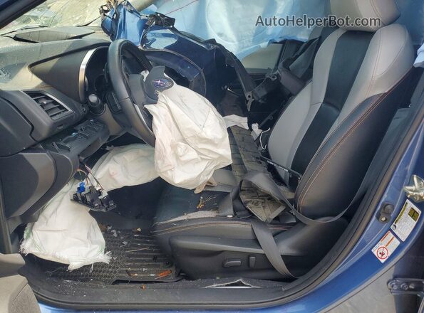 JF2GTANC4L8220828 2020 SUBARU CROSSTREK Blue Vista interior delantera