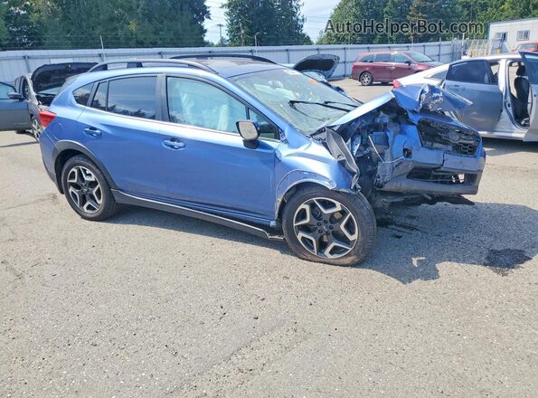 JF2GTANC4L8220828 2020 SUBARU CROSSTREK Blue Delantero derecho