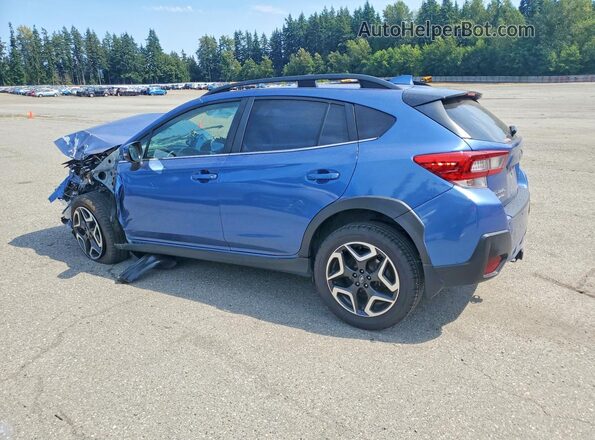 JF2GTANC4L8220828 2020 SUBARU CROSSTREK Blue Trasero izquierdo
