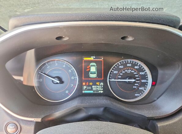JF2GTANC8LH275573 2020 SUBARU CROSSTREK White Вид щитка приладів