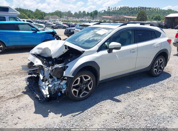 JF2GTANC9KH321572 2019 SUBARU CROSSTREK White Vista tres cuartos delantera izquierda