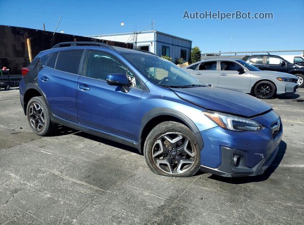 JF2GTANCXKH366505 2019 SUBARU CROSSTREK Синий Передняя правая четверть