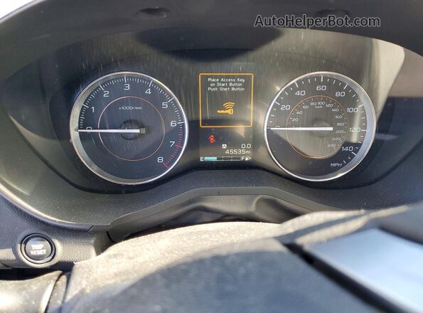 JF2GTANCXKH366505 2019 SUBARU CROSSTREK Синий Вид щитка приборов
