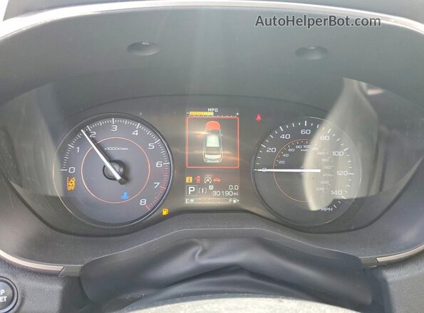 JF2GTAPC0M8226608 2021 SUBARU CROSSTREK White Instrument cluster view
