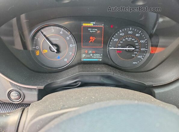 JF2GTAPC0M8375522 2021 SUBARU CROSSTREK Синий Вид щитка приборов