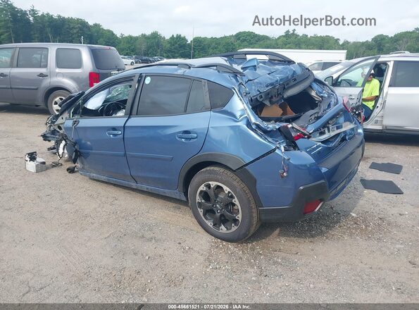 JF2GTAPC0MH320133 2021 SUBARU CROSSTREK Синий Задняя левая четверть