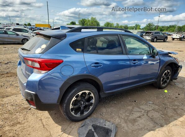 JF2GTAPC0MH337675 2021 SUBARU CROSSTREK Blue Задня права чверть