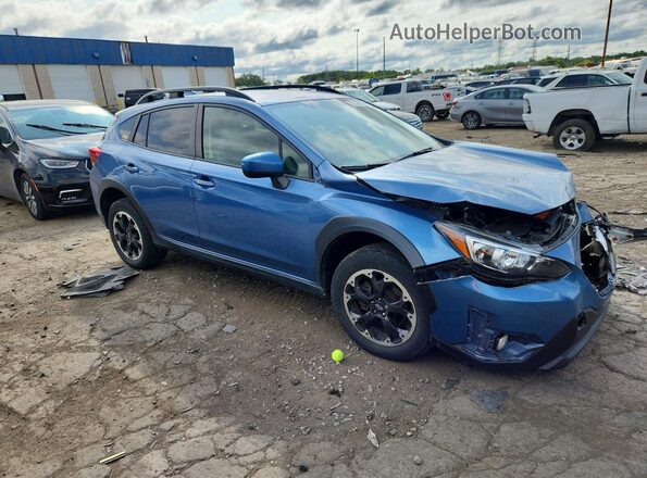 JF2GTAPC0MH337675 2021 SUBARU CROSSTREK Blue Передня права чверть