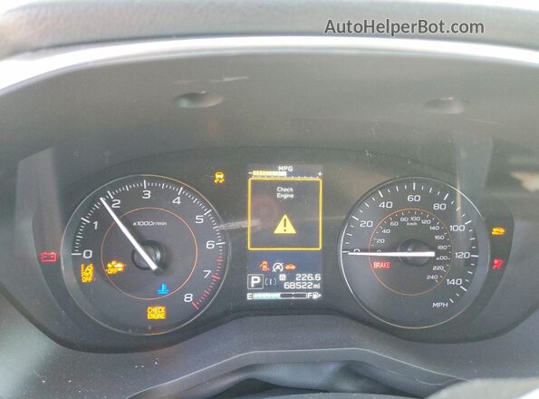 JF2GTAPC0N8217747 2022 SUBARU CROSSTREK Blue Vista del cuadro de instrumentos