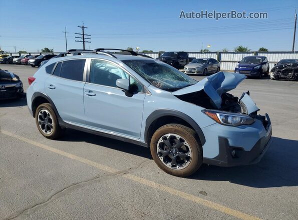 JF2GTAPC0N8217747 2022 SUBARU CROSSTREK Blue Delantero derecho