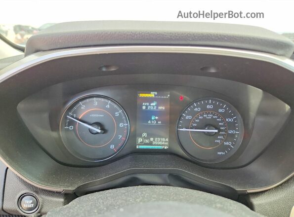 JF2GTAPC2L8230173 2020 SUBARU CROSSTREK Blue Widok zestawu wskaźników