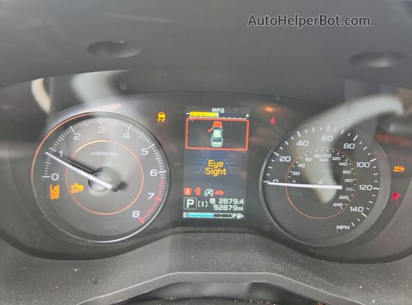 JF2GTAPC2M8231986 2021 SUBARU CROSSTREK Gray Instrument cluster view