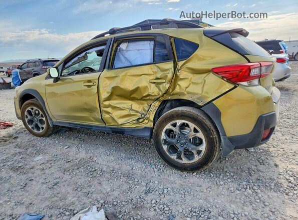 JF2GTAPC2MH297194 2021 SUBARU CROSSTREK Зеленый Задняя левая четверть