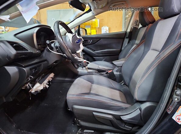 JF2GTAPC3L8204438 2020 SUBARU CROSSTREK Black Widok wnętrza z przodu