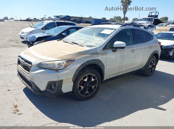 JF2GTAPC3L8270875 2020 SUBARU CROSSTREK White Առջևի ձախ երեք քառորդ տեսարան