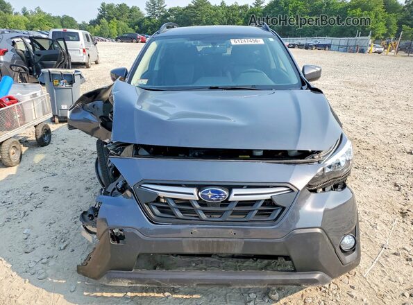 JF2GTAPC4M8679906 2021 SUBARU CROSSTREK Gray Вид спереду