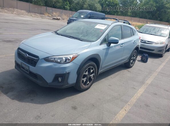 JF2GTAPC5L8269078 2020 SUBARU CROSSTREK Blue Առջևի ձախ երեք քառորդ տեսարան