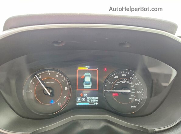 JF2GTAPC5M8668073 2021 SUBARU CROSSTREK White Widok zestawu wskaźników