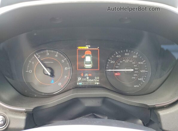 JF2GTAPC5MH652777 2021 SUBARU CROSSTREK White ხელსაწყოთა პანელის ხედი