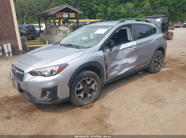 JF2GTAPC6L8241872 2020 SUBARU CROSSTREK Silver Առջևի ձախ երեք քառորդ տեսարան