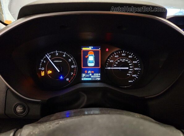 JF2GTAPC6M8305894 2021 SUBARU CROSSTREK Silver Instrument cluster view
