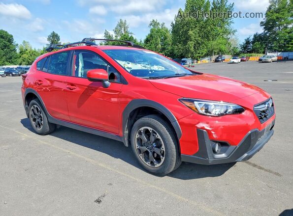 JF2GTAPC6M8369143 2021 SUBARU CROSSTREK Red Delantero derecho
