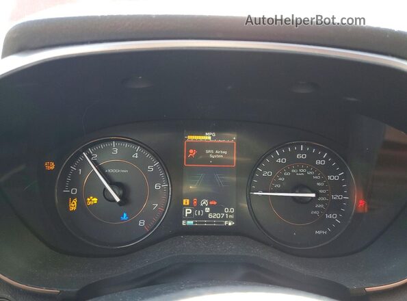 JF2GTAPC6M8369143 2021 SUBARU CROSSTREK Red Vista del cuadro de instrumentos