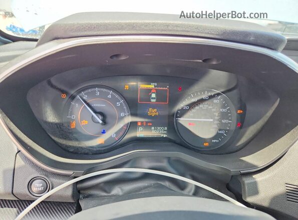 JF2GTAPC8L8265932 2020 SUBARU CROSSTREK Blue Սարքավորումների վահանակի տեսք
