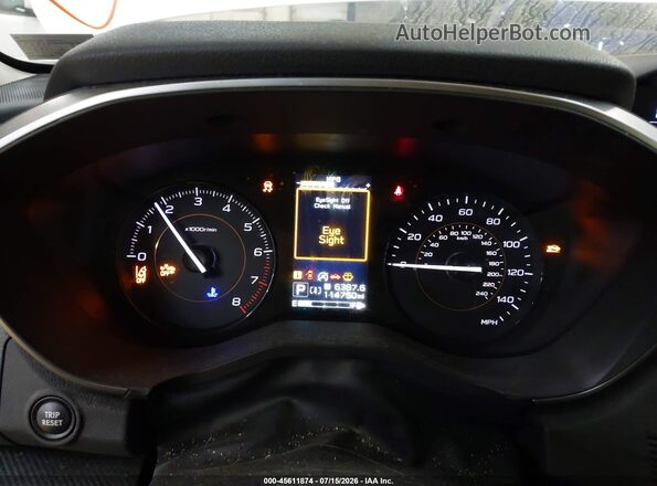 JF2GTAPC8M8316167 2021 SUBARU CROSSTREK White უკანა სავარძლების ხედი