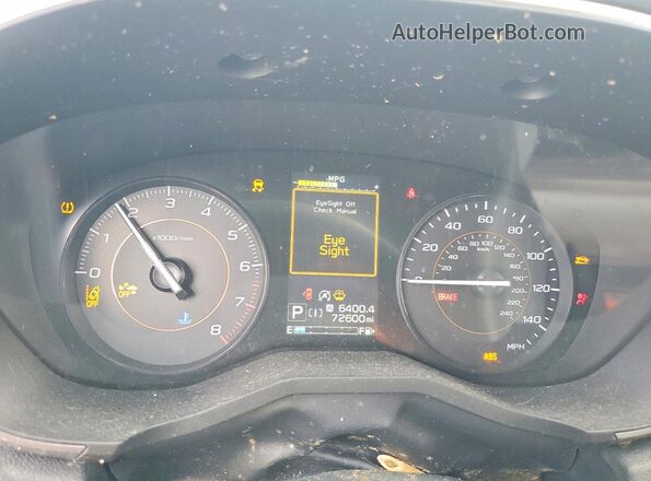 JF2GTAPC9L8217386 2020 SUBARU CROSSTREK Белый Вид щитка приборов