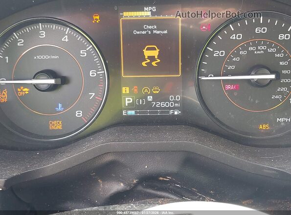 JF2GTAPC9L8217386 2020 SUBARU CROSSTREK Белый Вид задних сидений