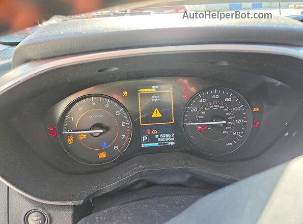JF2GTAPC9M8226235 2021 SUBARU CROSSTREK Silver Widok zestawu wskaźników