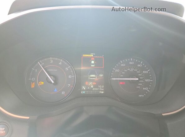 JF2GTAPC9P8316182 2023 SUBARU CROSSTREK White Instrument cluster view