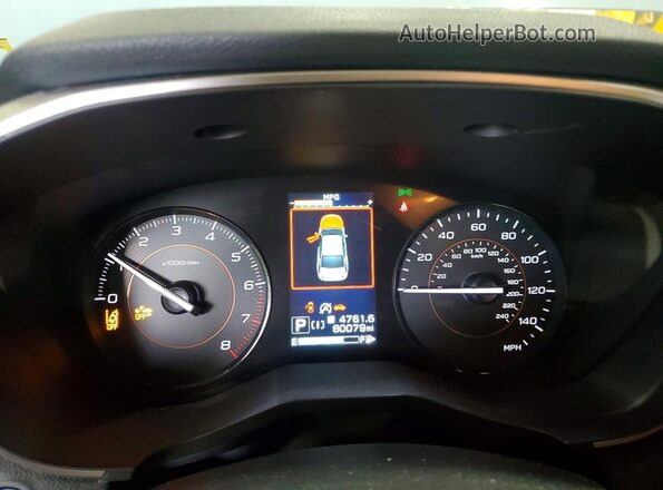 JF2GTAPCXLH270176 2020 SUBARU CROSSTREK Синий Вид щитка приборов