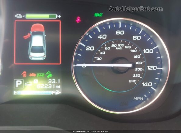 JF2GTDEC5KH399655 2019 SUBARU CROSSTREK HYBRID White Vista de los asientos traseros