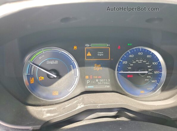 JF2GTDNC9LH282629 2020 SUBARU CROSSTREK White Սարքավորումների վահանակի տեսք