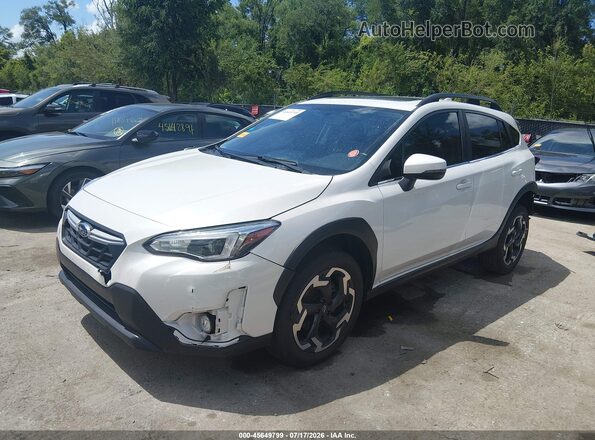 JF2GTHMC1MH309073 2021 SUBARU CROSSTREK White წინა მარცხენა ხედი სამი მეოთხედიდან