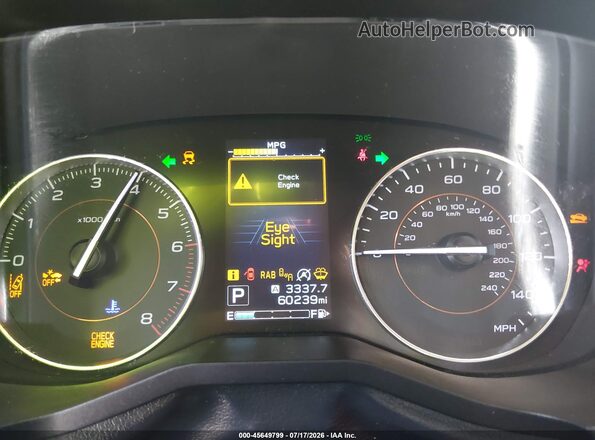 JF2GTHMC1MH309073 2021 SUBARU CROSSTREK White უკანა სავარძლების ხედი