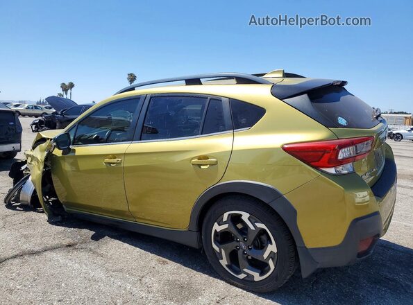 JF2GTHMC1MH346625 2021 SUBARU CROSSTREK Green Trasero izquierdo