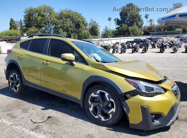 JF2GTHMC1MH346625 2021 SUBARU CROSSTREK Green Delantero derecho