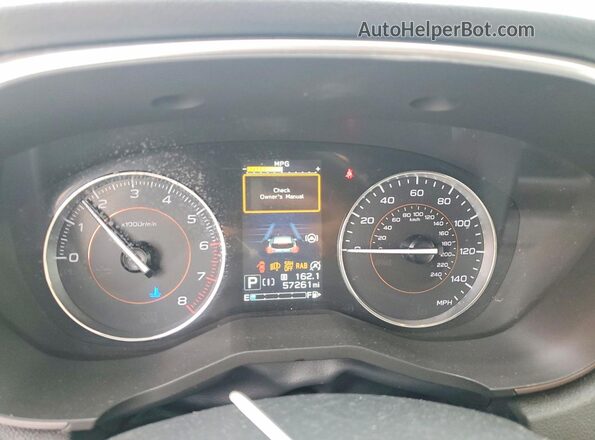 JF2GTHMC3M8663032 2021 SUBARU CROSSTREK Серебряный Вид щитка приборов