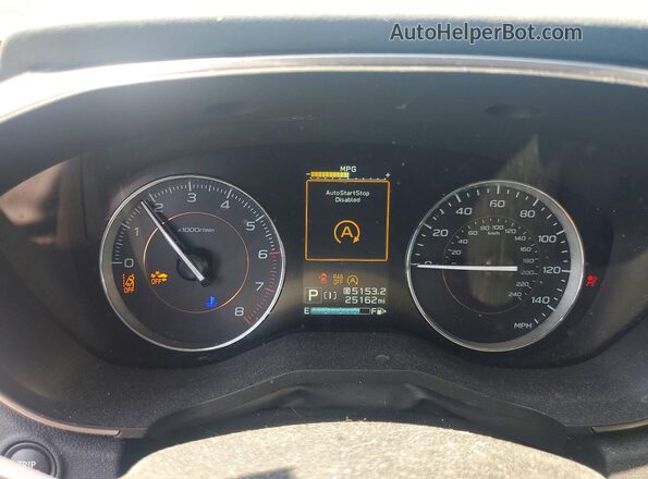 JF2GTHMC4N8278886 2022 SUBARU CROSSTREK Красный Вид щитка приборов