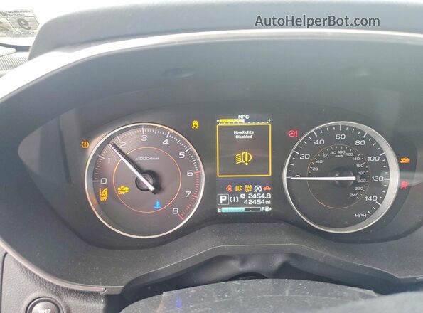 JF2GTHMC4PH228119 2023 SUBARU CROSSTREK White Instrument cluster view